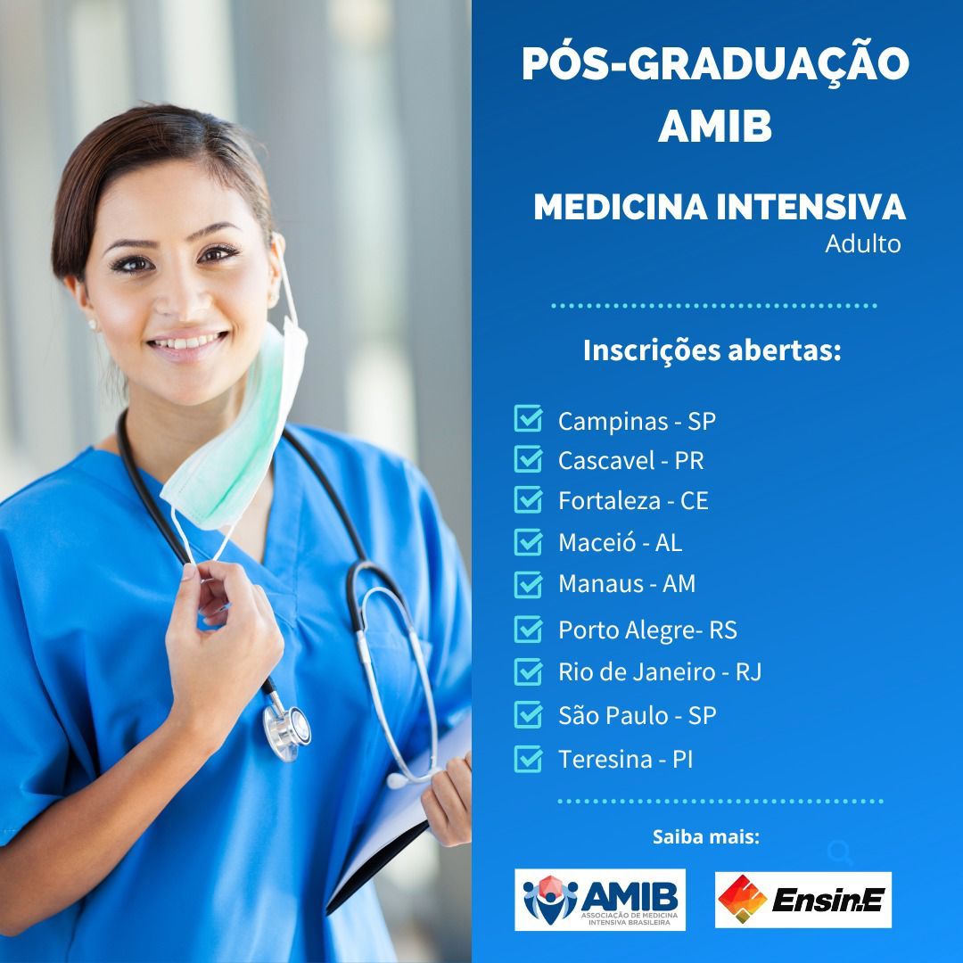 lista de cidades com inscrição aberta para pós-graduação em medicina intensiva 